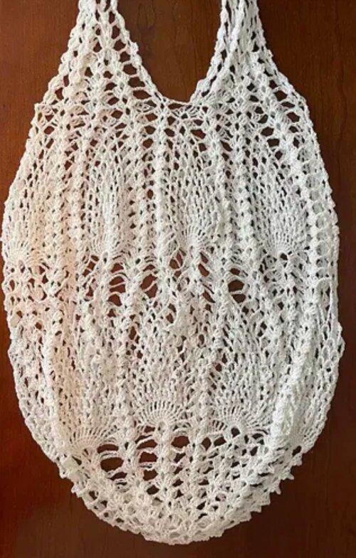 Bolsa de croche abacaxi