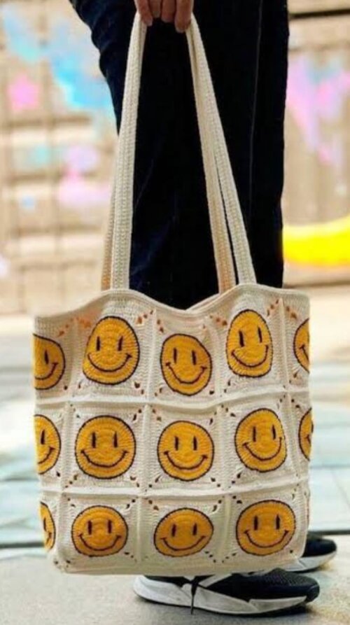 Bolsa de croche Smile