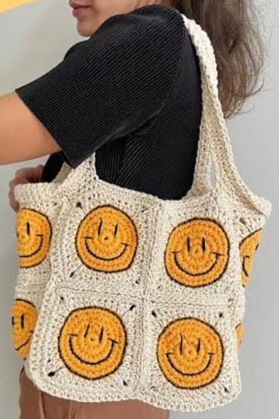 Bolsa de croche Smile