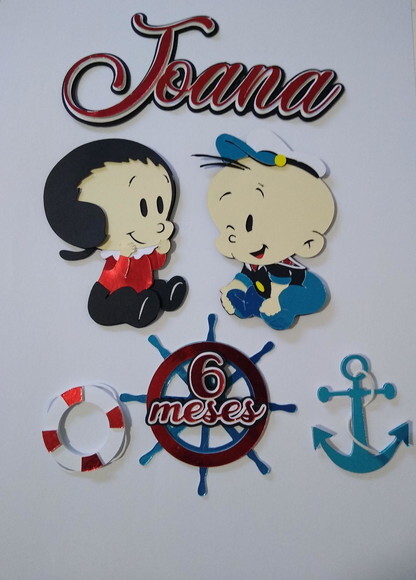 Topo de Bolo Popeye Baby