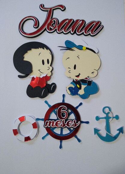 Topo de Bolo Popeye Baby