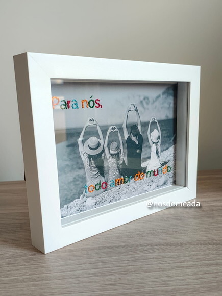 Quadro com Foto Bordada a Mão Personalizado