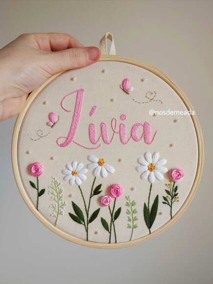 Porta Maternidade Personalizado Bordado a Mão