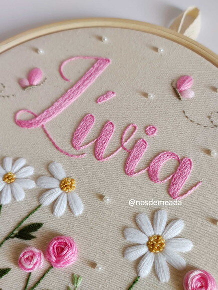 Porta Maternidade Personalizado Bordado a Mão