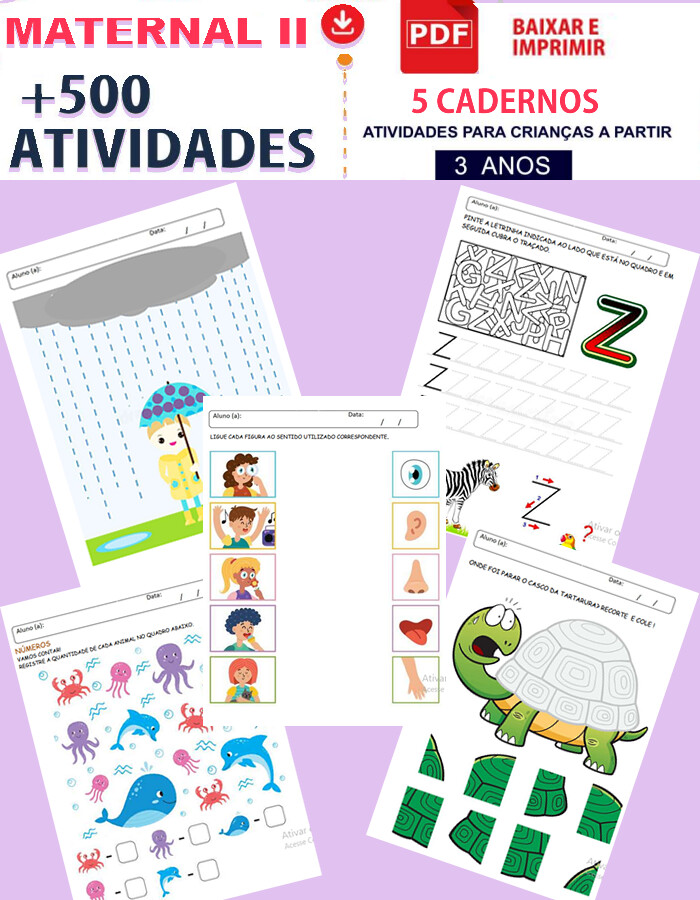 Atividades Infantil para Imprimir- Infantil 3 anos
