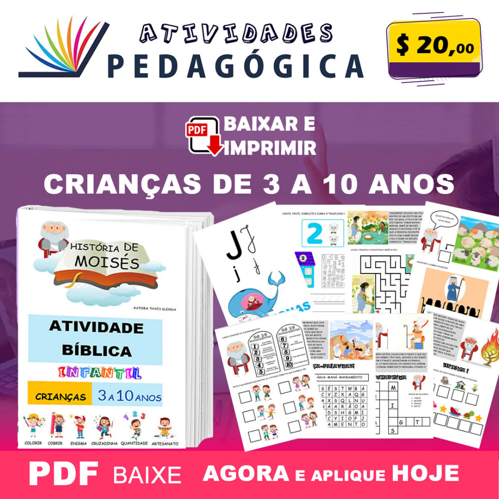 Atividade Bíblica Infantil- A História de Moisés