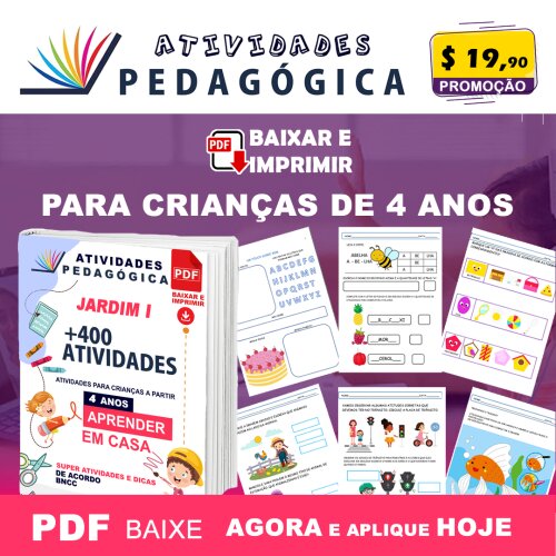 Atividades Pedagógicas para Infantil 4