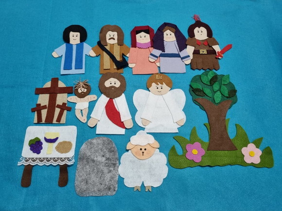 a Páscoa -figuras pra Flanelógrafo