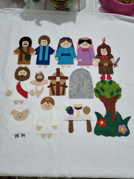 a Páscoa -figuras pra Flanelógrafo