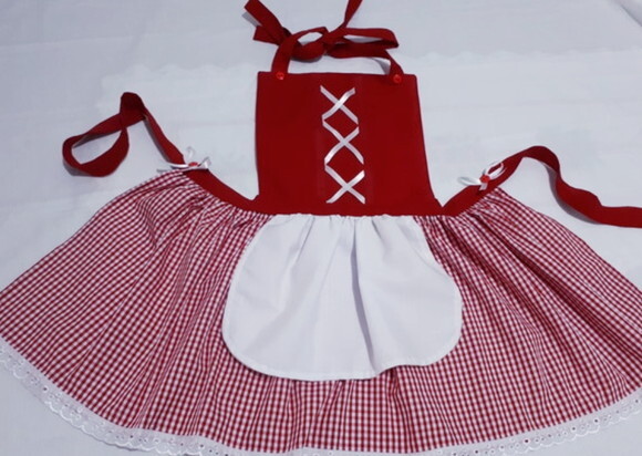 Avental Chapeuzinho Vermelho