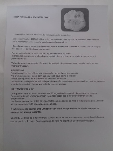 Compressinha Térmica para Cólicas