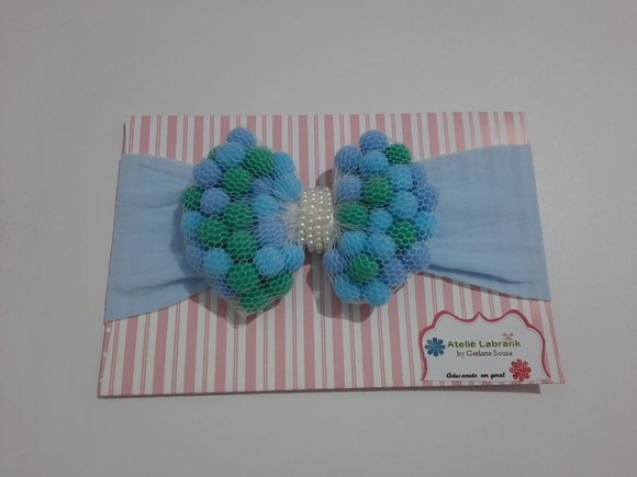 Faixa com Laço de Pompom