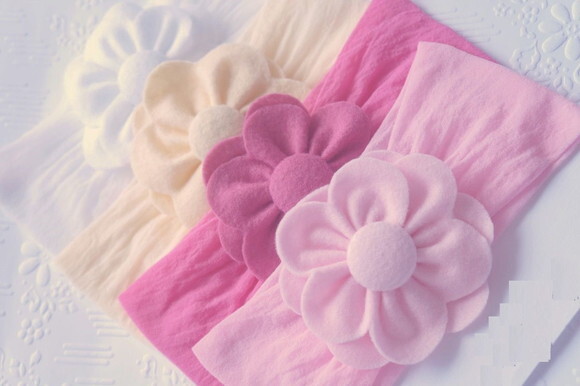 Faixa de Meia de Seda com Flor