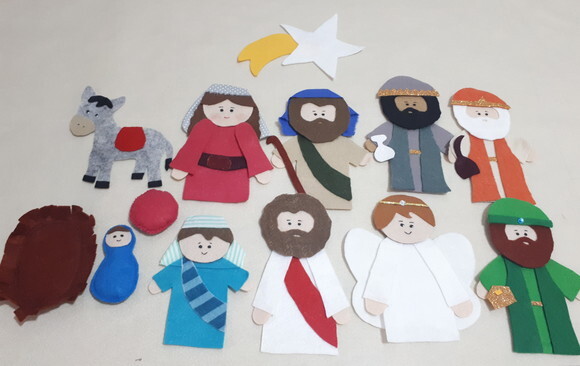 Figuras pra Flanelógrafo- Nascimento de Jesus