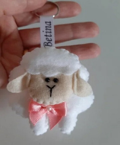 Lembrancinha Chaveiro Ovelha