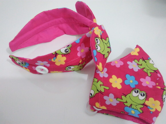 Máscara de Proteção Infantil com Tiara