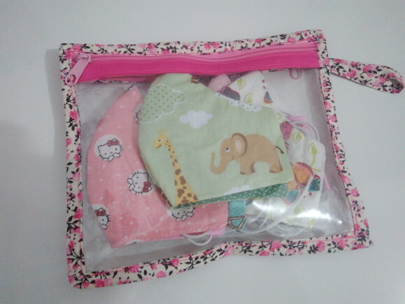 Porta Máscara de Tecido Infantil