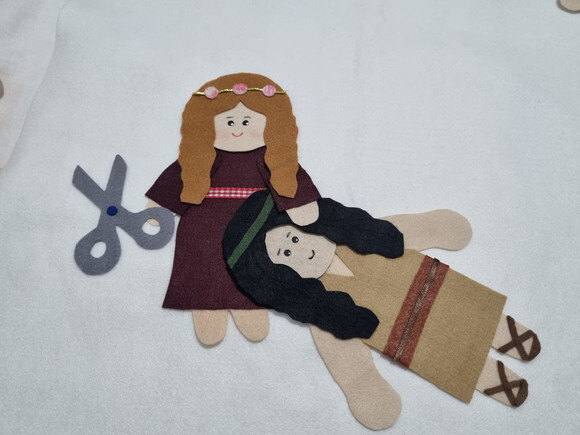 Sansão e Dalila -figuras pra Flanelógrafo