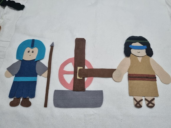 Sansão e Dalila -figuras pra Flanelógrafo