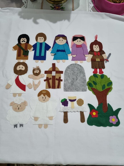 a Páscoa -figuras pra Flanelógrafo