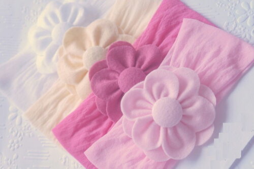 Faixa de Meia de Seda com Flor
