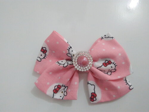 Laço em Tecido Hello Kitty