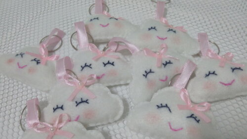 Lembrancinha Chaveiro Nuvem