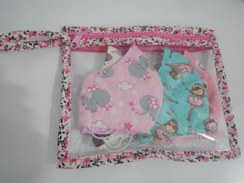 Porta Máscara de Tecido Infantil
