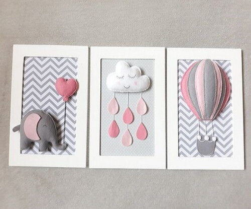 Trio de Quadro Infantil