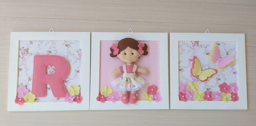 Trio de Quadro Infantil