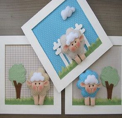 Trio de Quadro Infantil