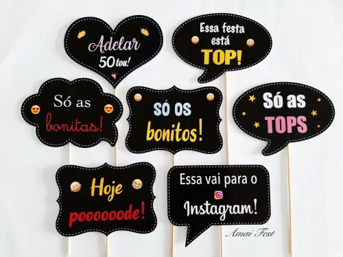 Plaquinhas divertidas