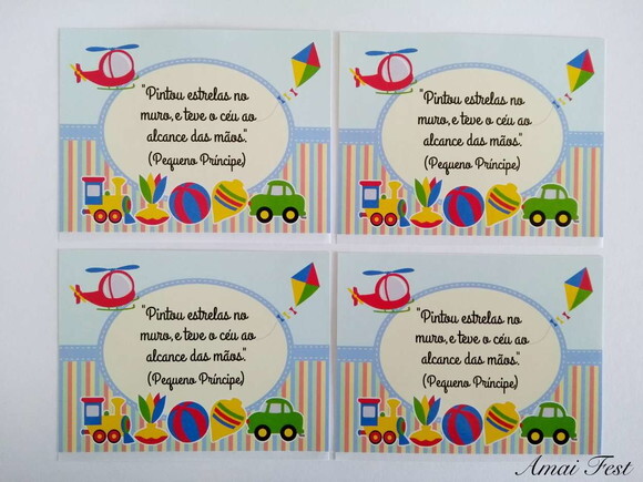 20 Adesivos 10 x 7 cm - Brinquedos Antigos