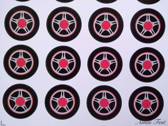 30 Adesivos - Pneu