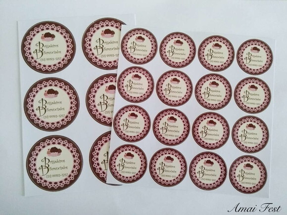 30 Adesivos Personalizados
