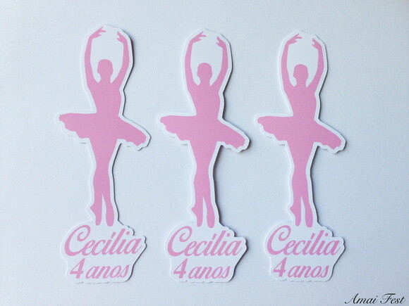30 Apliques - Bailarina