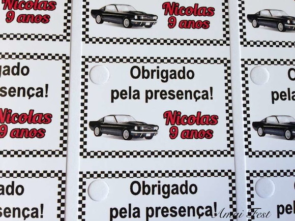 50 Tags - Tema Carros Vintage