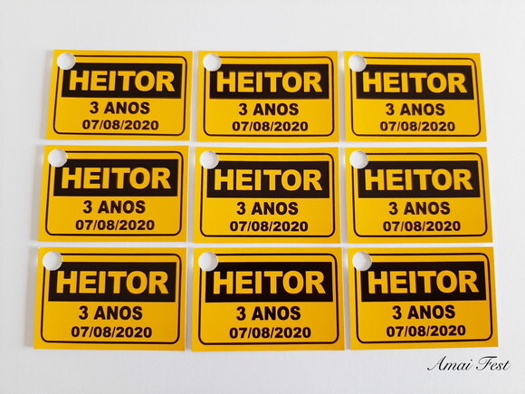 50 Tags - Placa de Sinalização