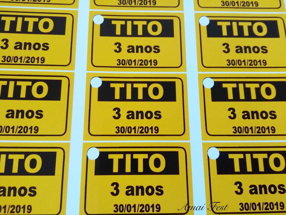 50 Tags - Placa de Sinalização
