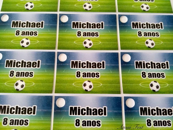 50 Tags para Lembrancinha - Tema Futebol