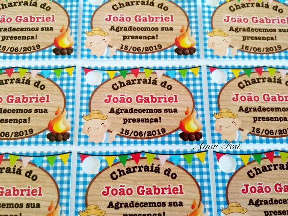 50 Tags para Lembrancinhas - Tema Junino