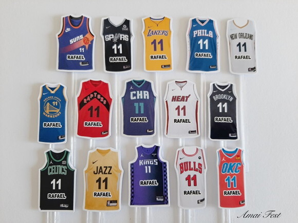 50 Toppers - Camisas de Times de Basquete