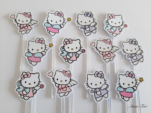 50 Toppers - Hello Kitty Fadinha