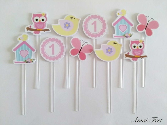 50 Toppers - Tema Jardim Encantado