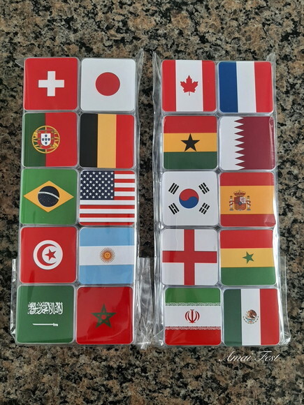 Caixinha Acrílica - Bandeiras de Países