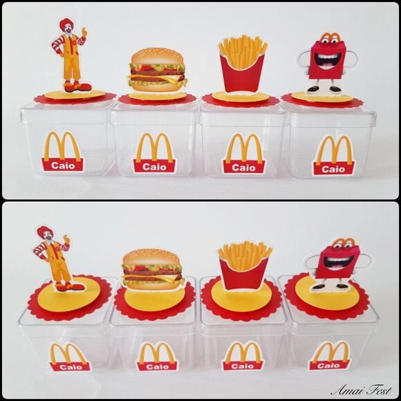 Caixinha Acrílica 3d - Mc Donalds