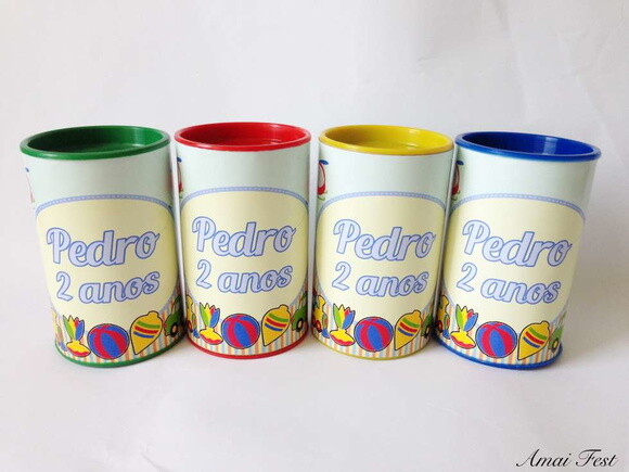 Cofrinho para Lembrancinha - Brinquedos Antigos
