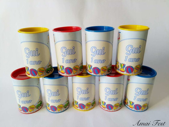 Cofrinho para Lembrancinha - Brinquedos Antigos