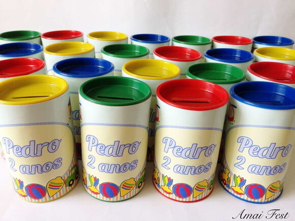 Cofrinho para Lembrancinha - Brinquedos Antigos