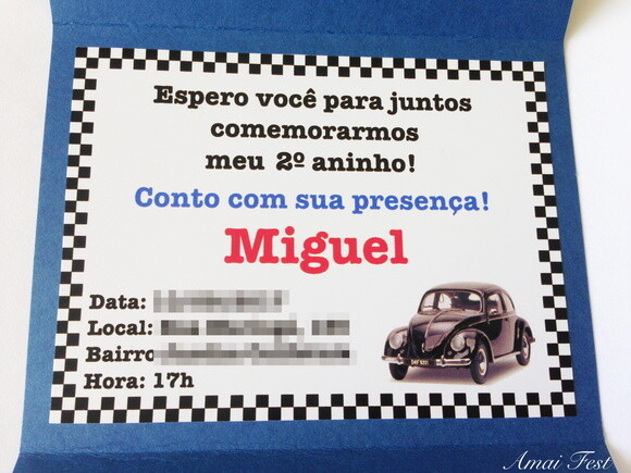 Convite Fusca